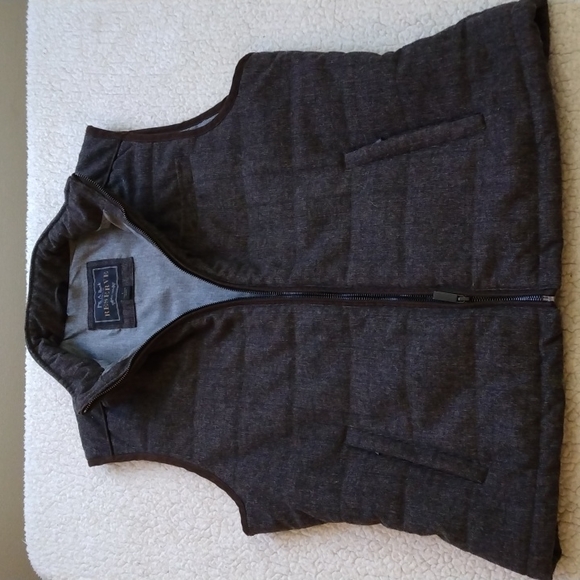 Like New Jos. A. Bank Reserve Brown Wool Blend Quilted Vest (Large) - Picture 2 of 12